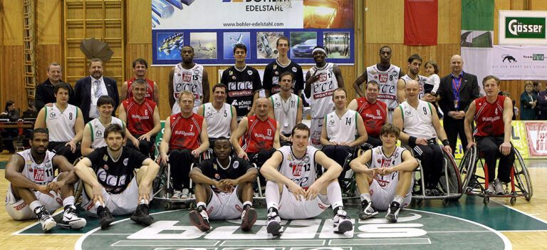 Basketball Behindertensport Gruppenfoto